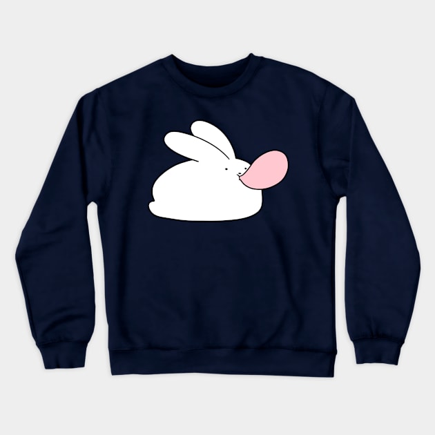 Bubblegum Bunny Crewneck Sweatshirt by saradaboru